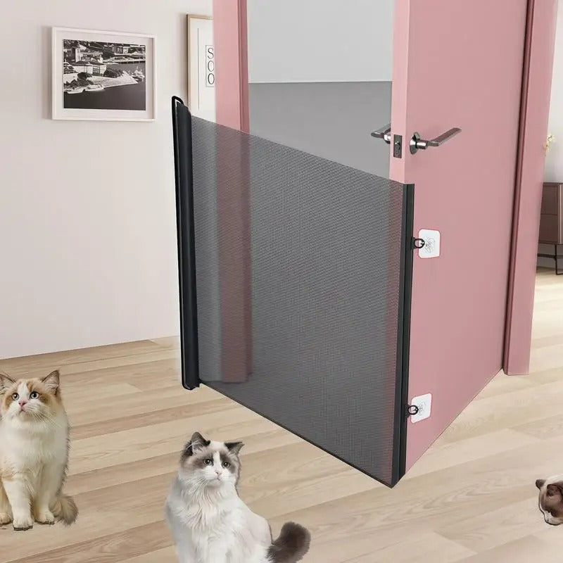 Retractable No Drilling Pet Gate